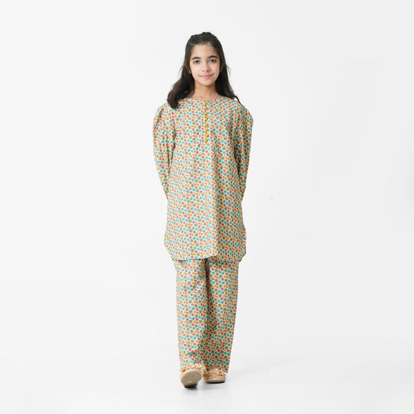 Multi Color Flower 2pc Eastern Set